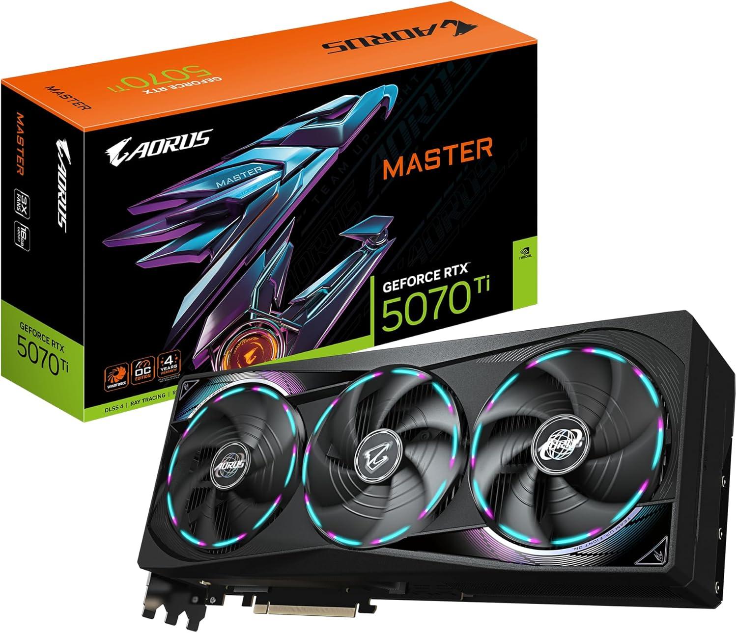 Gigabyte AORUS GeForce RTX 5070 Ti Master 16G Image