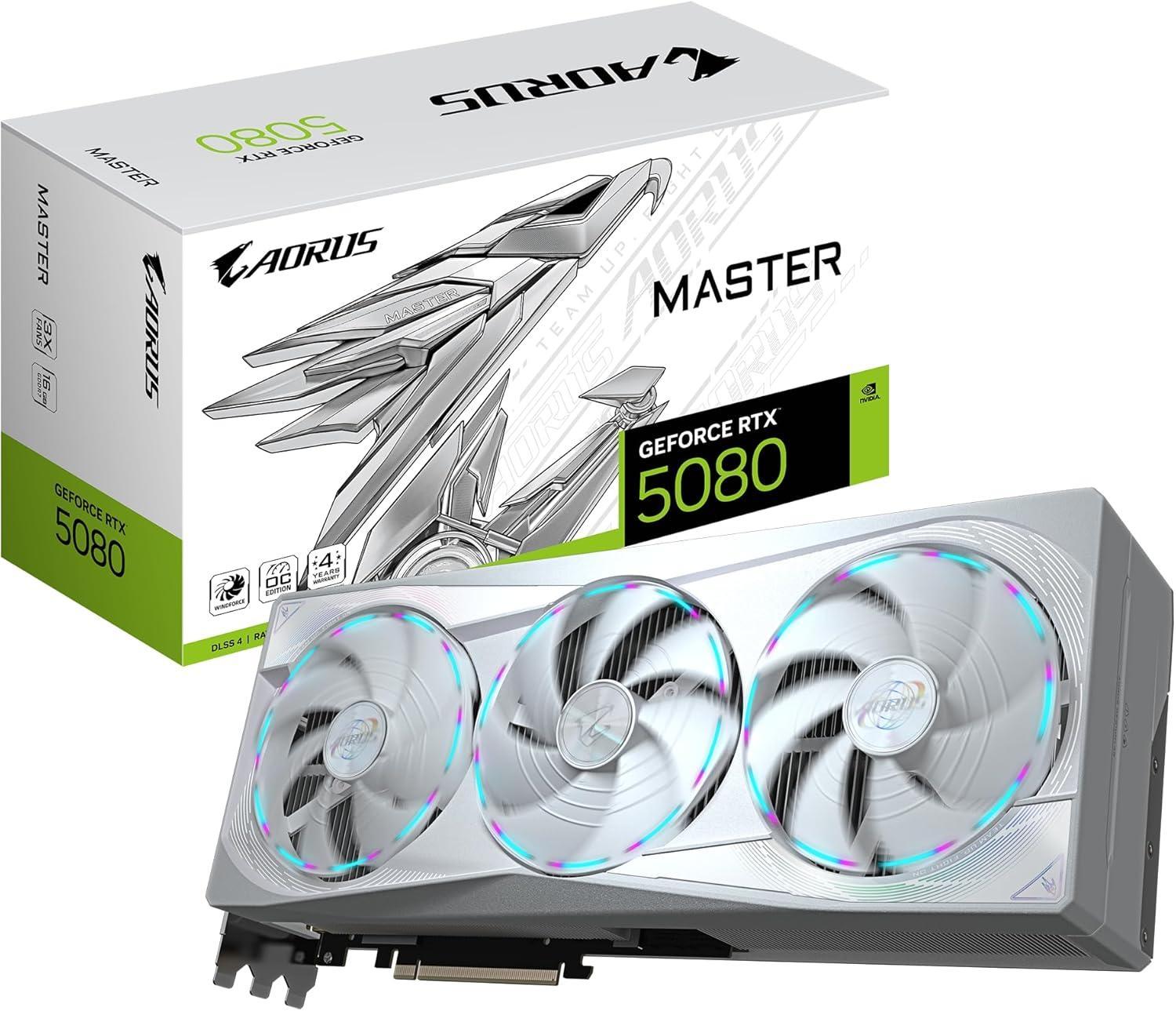 Gigabyte AORUS GeForce RTX 5080 Master ICE 16G Image