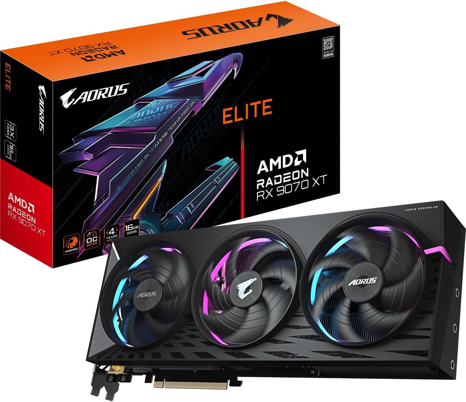 Gigabyte AORUS Radeon RX 9070 XT Elite 16G Image