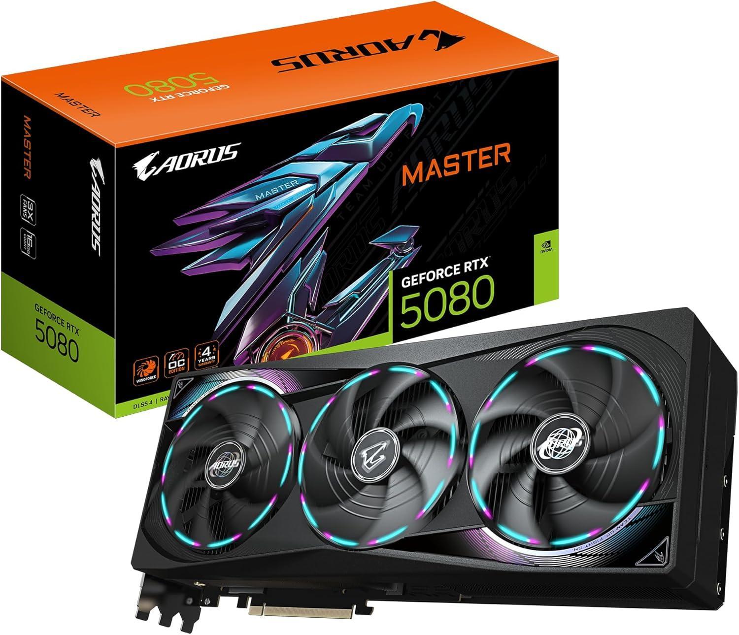 Gigabyte Aorus GeForce RTX 5080 Master 16G Image