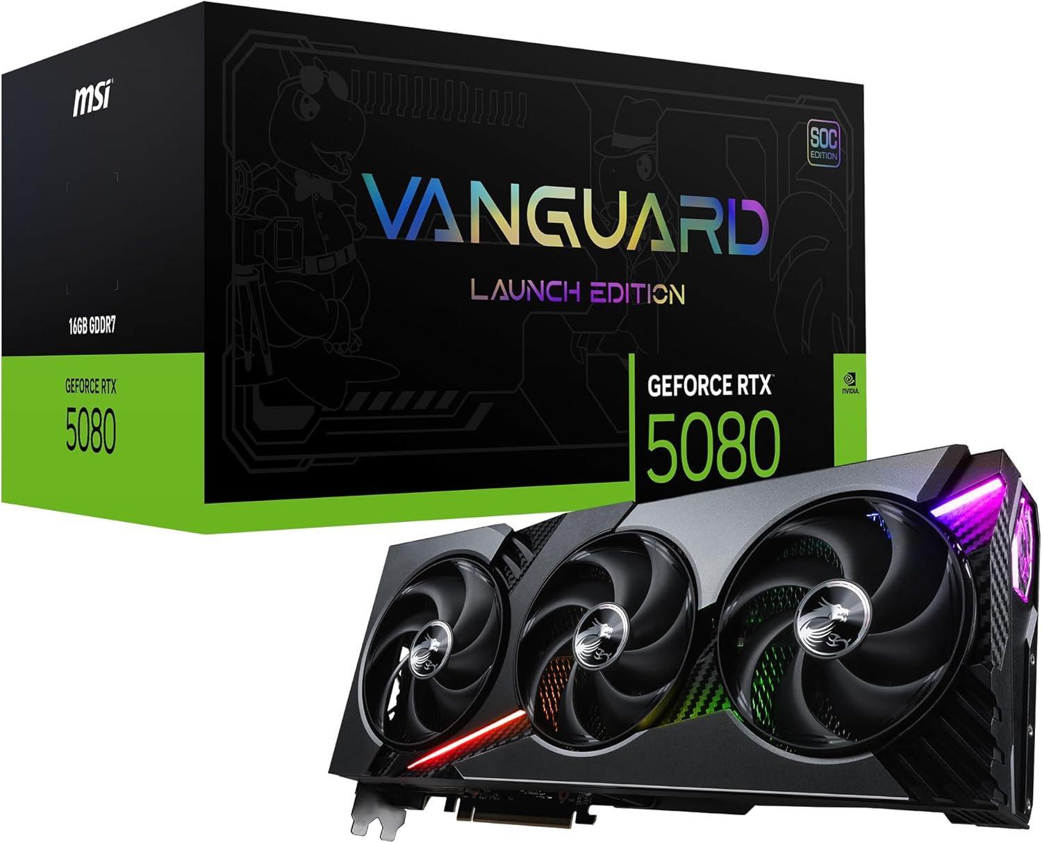 MSI GeForce RTX 5080 16G Vanguard SOC Launch Edition Image