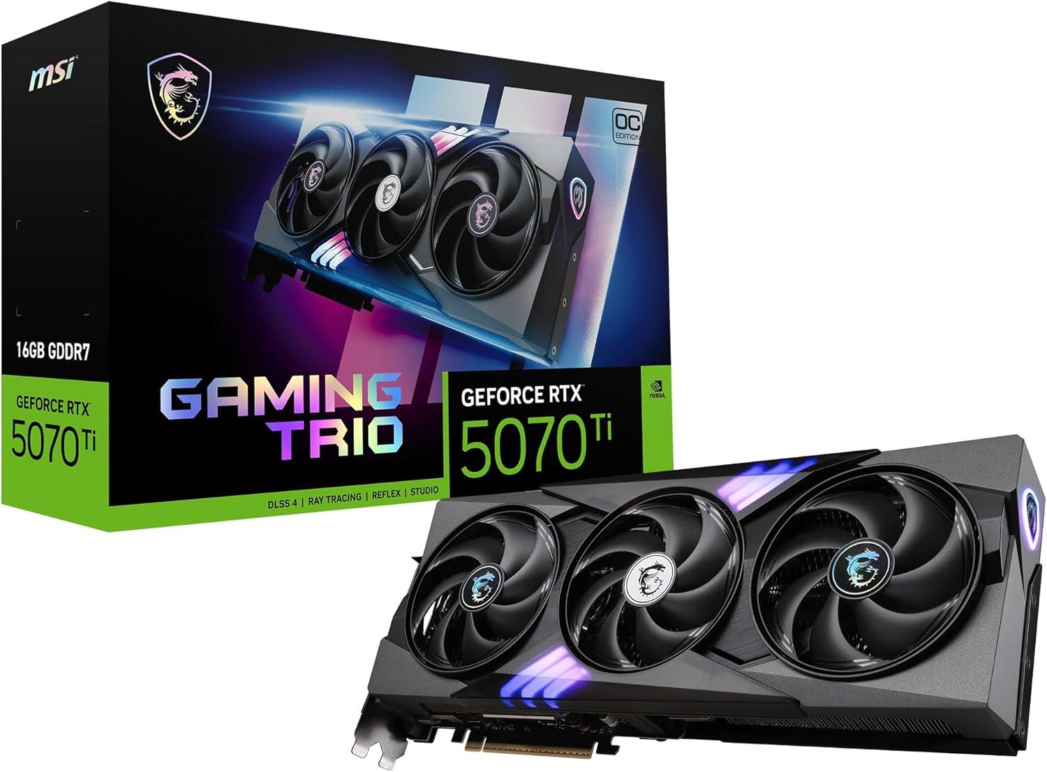 MSI NVIDIA GeForce RTX 5070 Ti 16G Gaming Trio OC Image