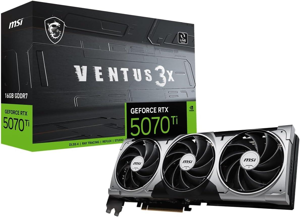 MSI VGA GEFORCE RTX 5070 TI 16G Ventus 3X Image